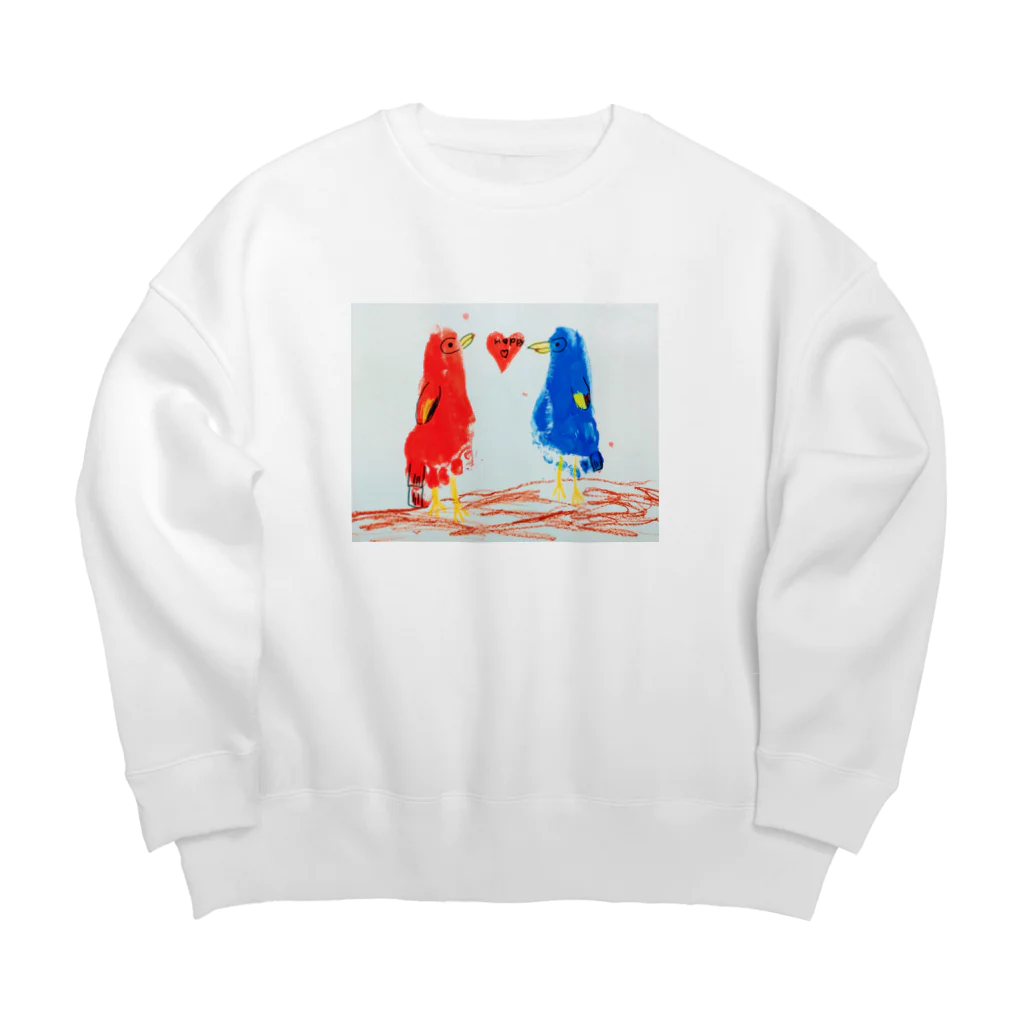 パンクスショップのHappy Bird Big Crew Neck Sweatshirt