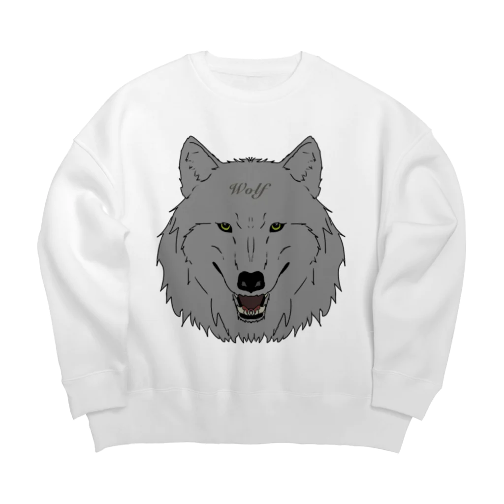 F ＆ FのWolf  Big Crew Neck Sweatshirt