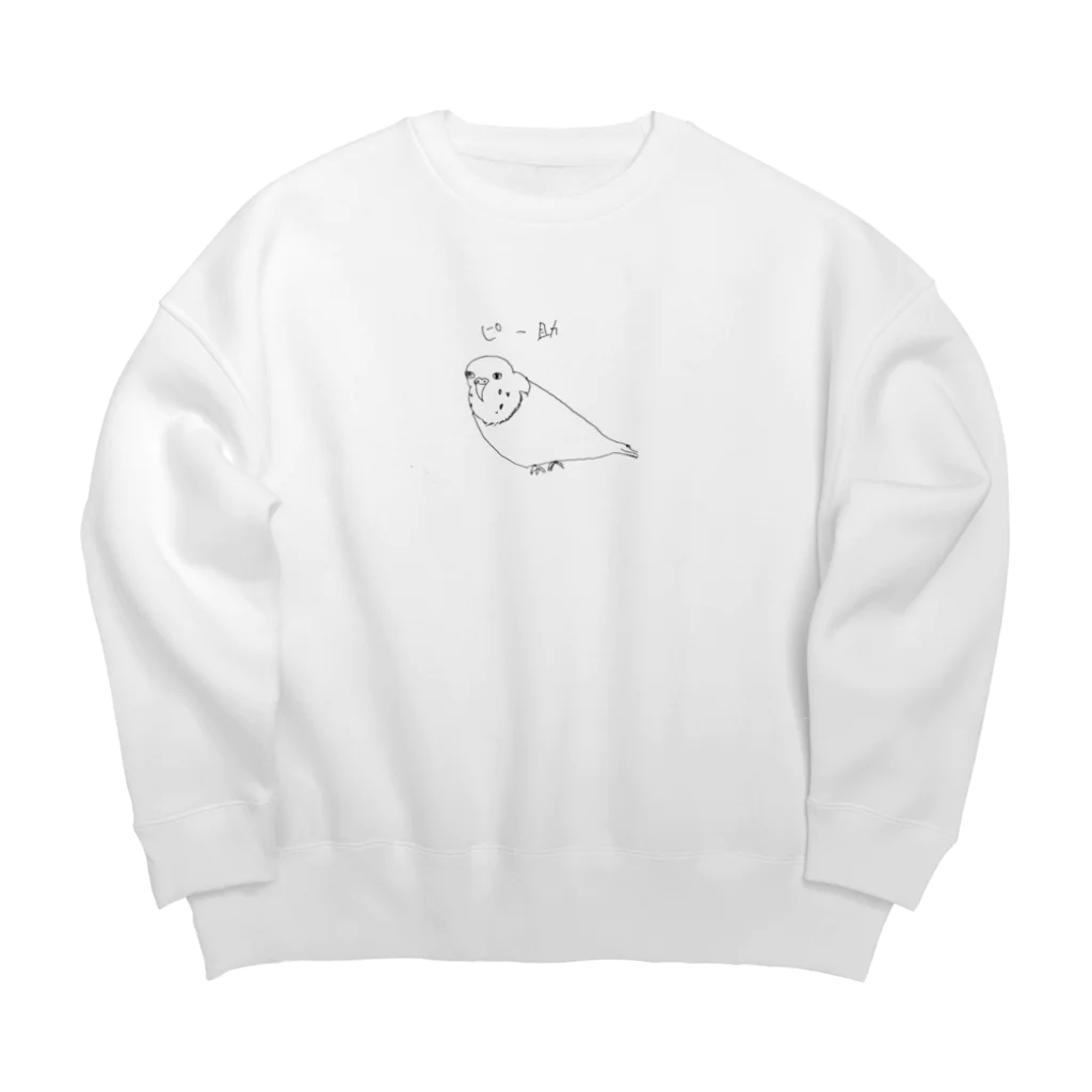 Reef Knotのインコのピー助 Big Crew Neck Sweatshirt