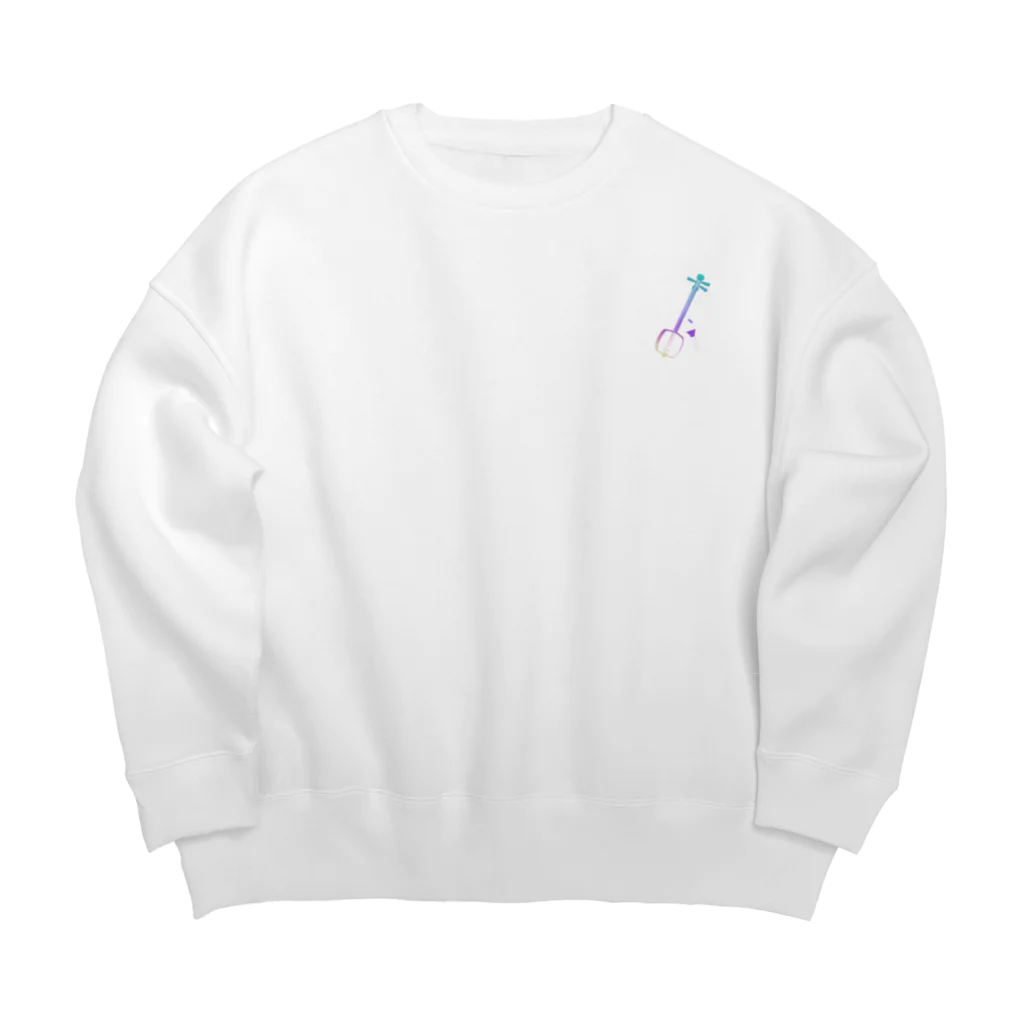 綾錦工房 りこりすの津軽三味線【黎明】- 構 Big Crew Neck Sweatshirt