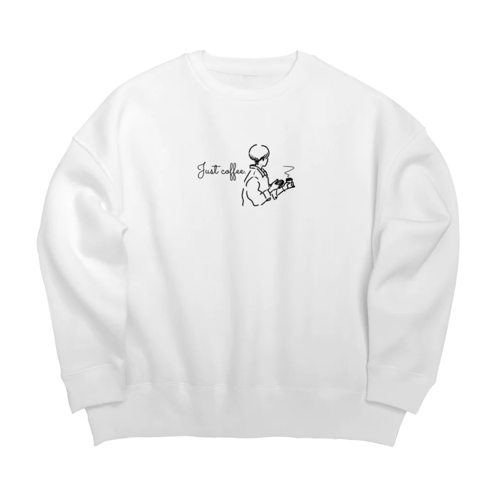 sui.のじゃすとこーひー Big Crew Neck Sweatshirt