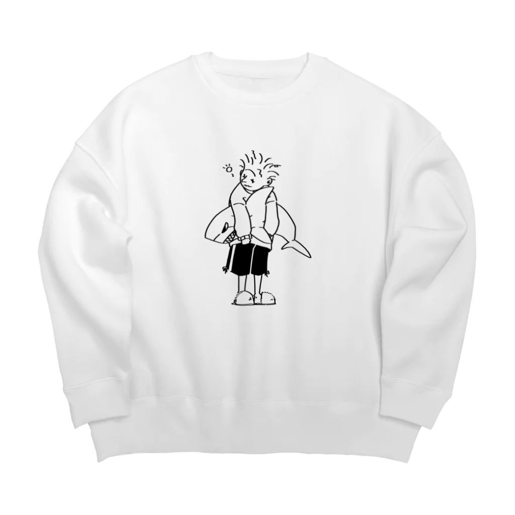 zawazawaのsleepyhead Big Crew Neck Sweatshirt