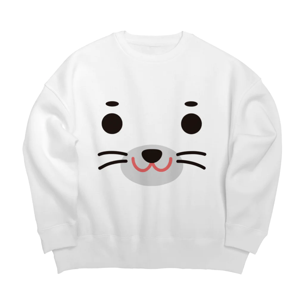 フォーヴァのアザラシ-animal up-アニマルアップ- Big Crew Neck Sweatshirt