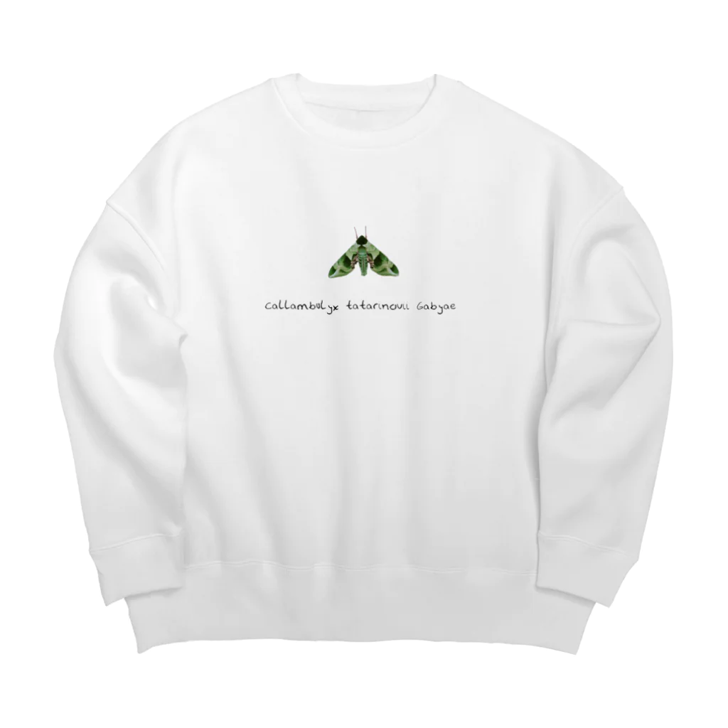 Haunted LabのGreen moth 雲門雀 Ⅱ Big Crew Neck Sweatshirt