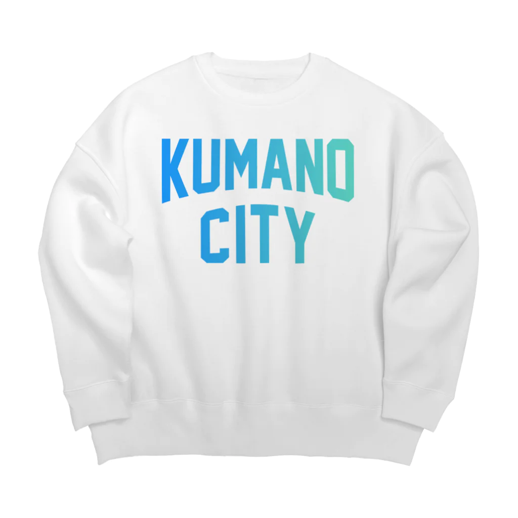 JIMOTOE Wear Local Japanの熊野市 KUMANO CITY ビッグシルエットスウェット