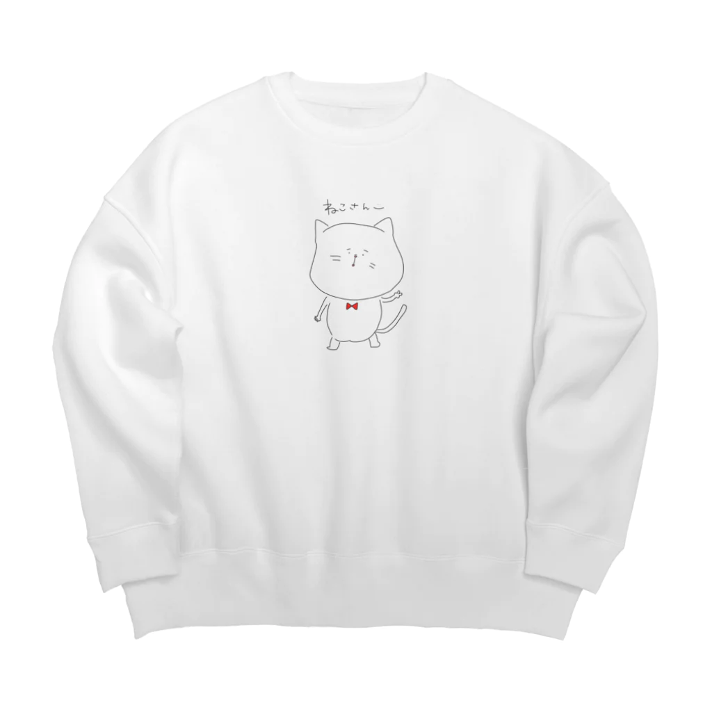 ステボシ みっちょん。のねこさん Big Crew Neck Sweatshirt