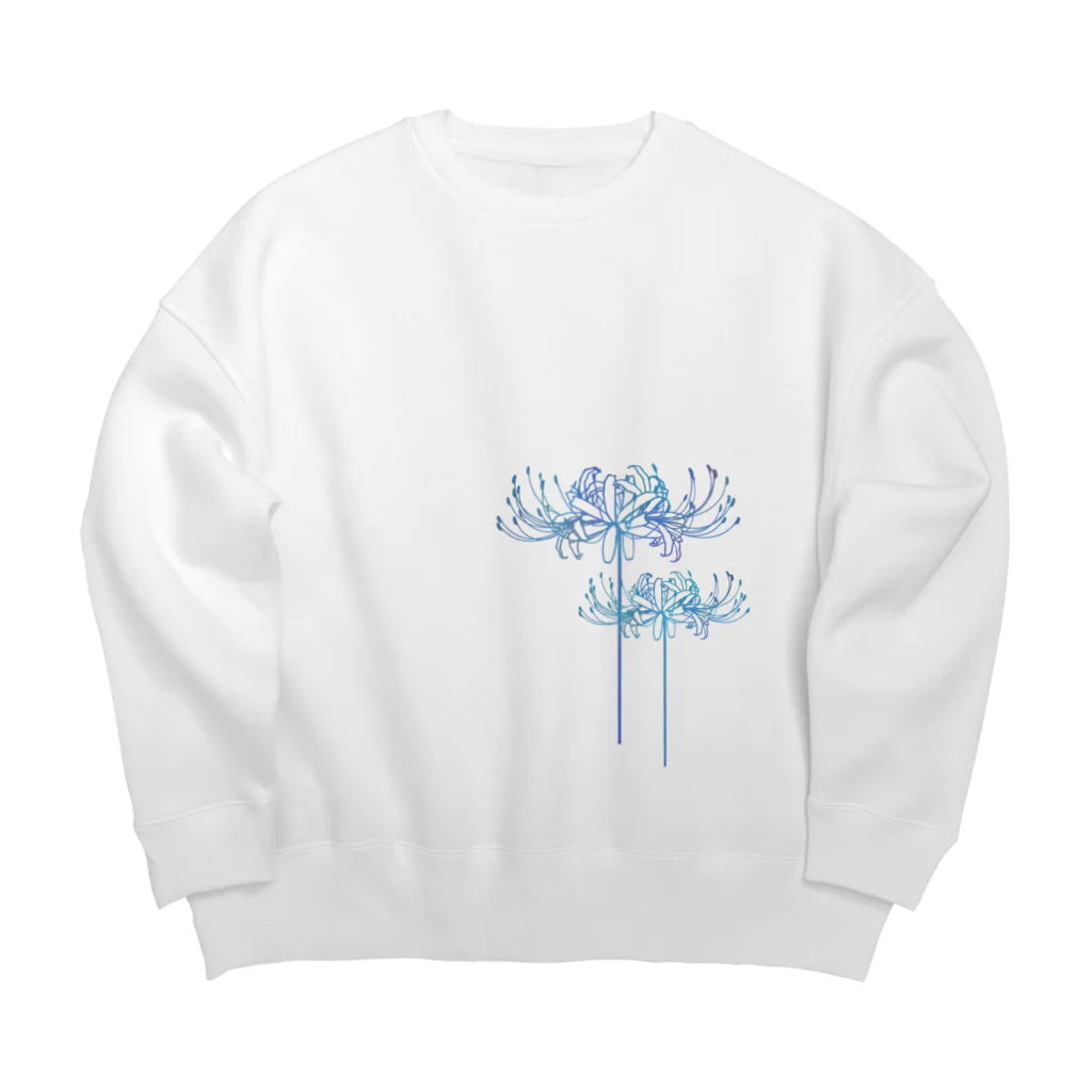 綾錦工房 りこりすの曼珠沙華 【月光】 Big Crew Neck Sweatshirt