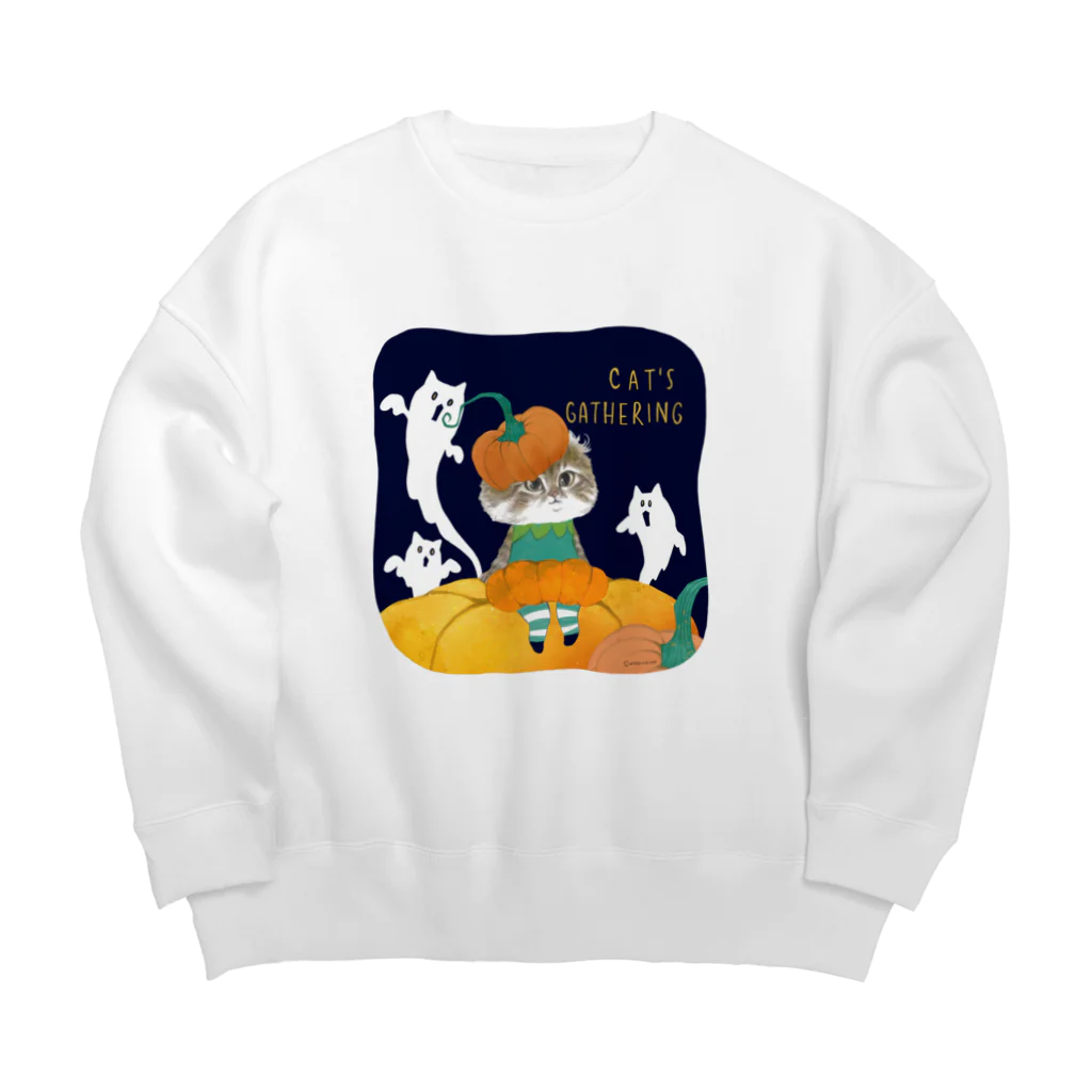 wokasinaiwoのイタズラ猫10ズ（すず） Big Crew Neck Sweatshirt