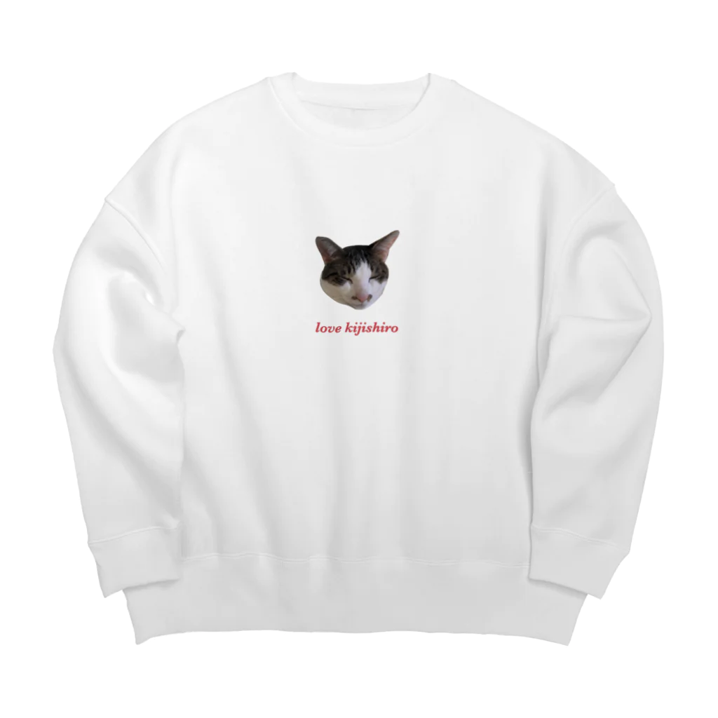 きじしろらばーのkijishiro lover (きじしろねこ) Big Crew Neck Sweatshirt