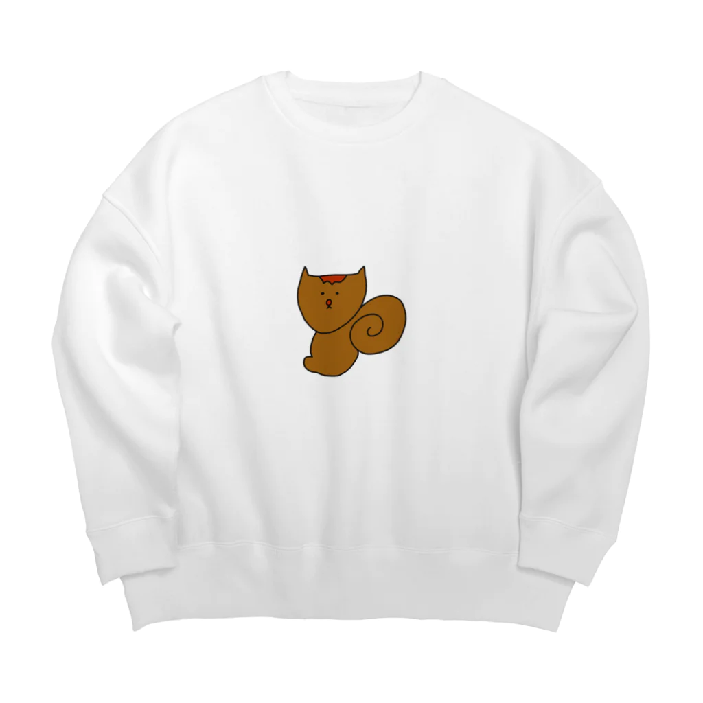 アソビタビのリス Big Crew Neck Sweatshirt