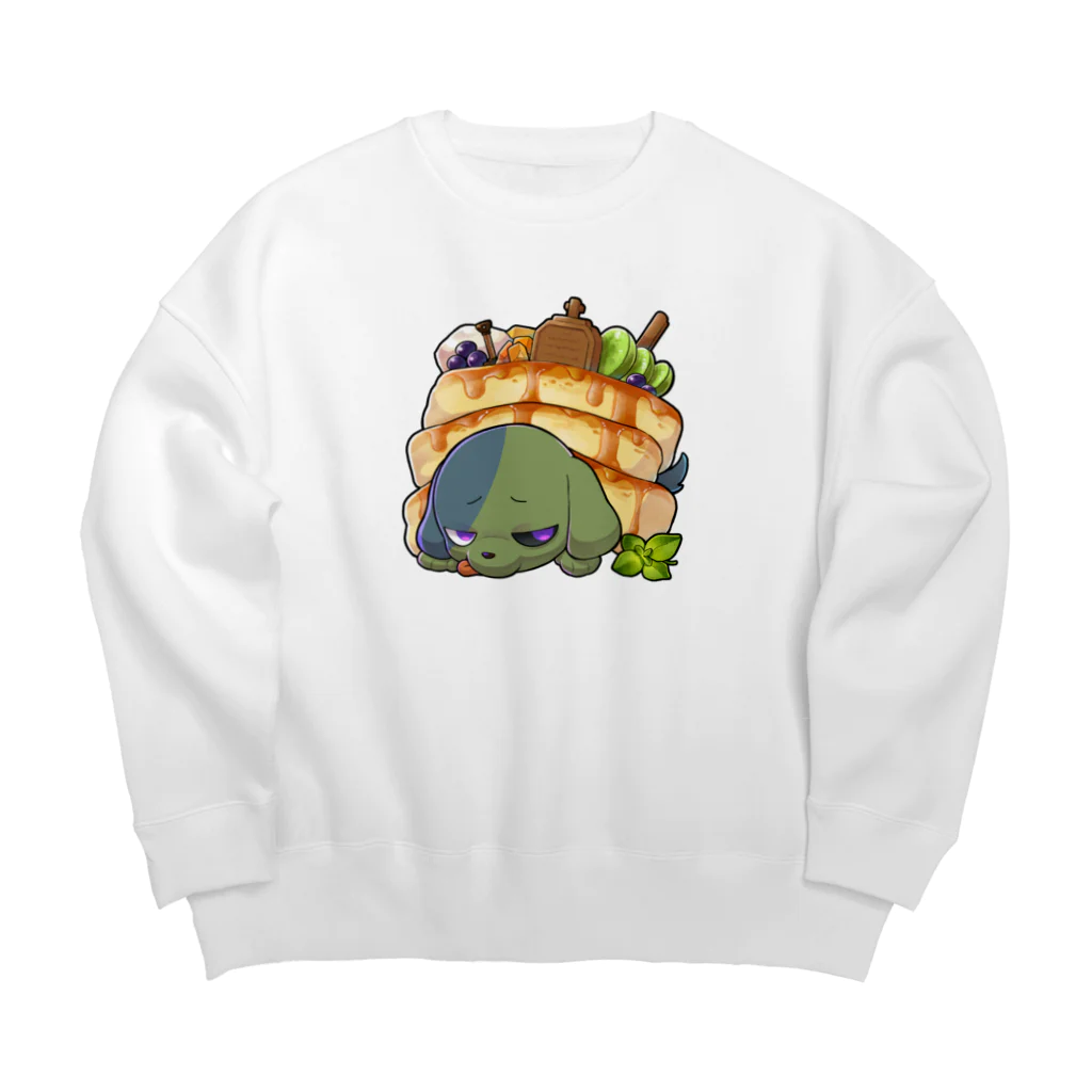 ぎんいろ工房のホットケーキいぬちゃん Big Crew Neck Sweatshirt