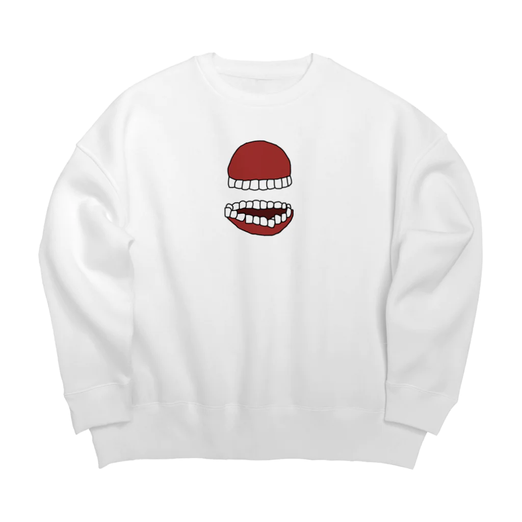 Pomeraniansatoのまあるいハグキ Big Crew Neck Sweatshirt