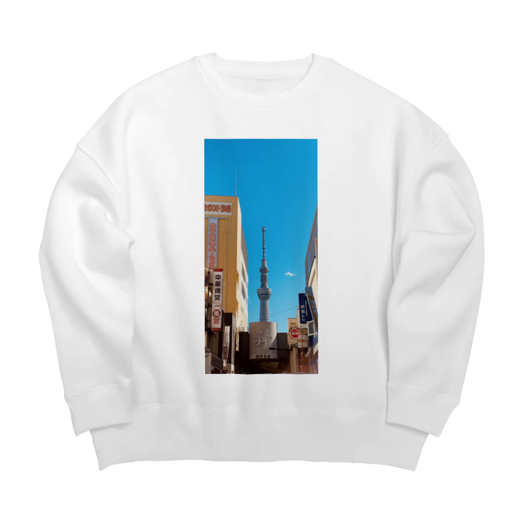 クリオネの写真の浅草よりスカイツリー,11:37 Big Crew Neck Sweatshirt