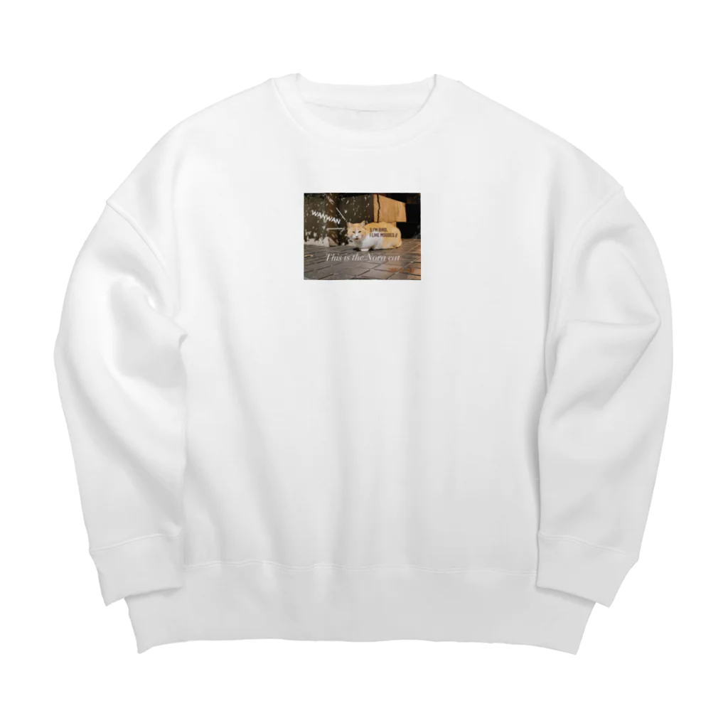 クリオネの写真のもう居なくなった近所の猫 Big Crew Neck Sweatshirt