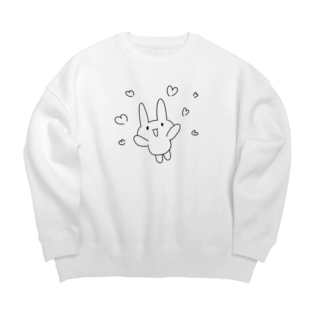 USAGI DESIGN -emi-のハートいっぱい Big Crew Neck Sweatshirt