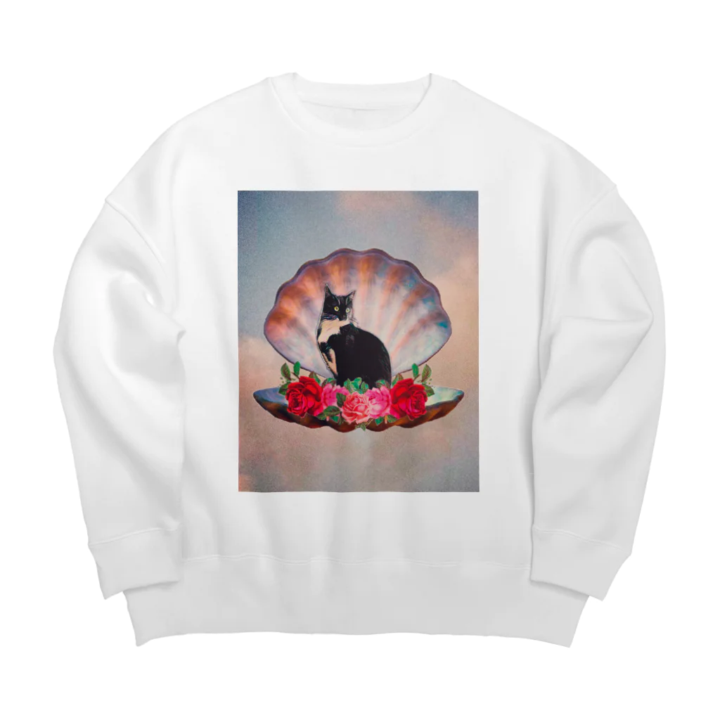 チビクロウナギのウナギのブロマイド Big Crew Neck Sweatshirt