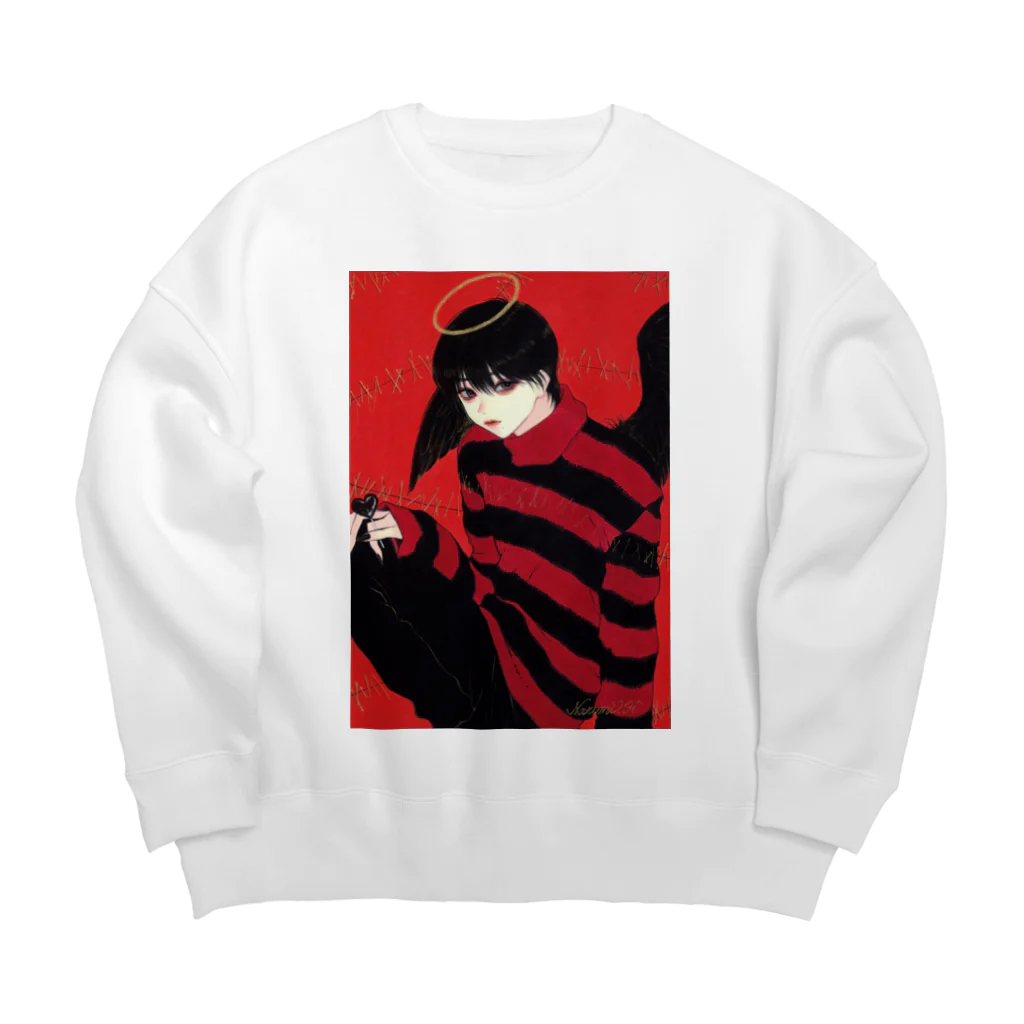 細川成美の嘘つき君シリーズ Big Crew Neck Sweatshirt