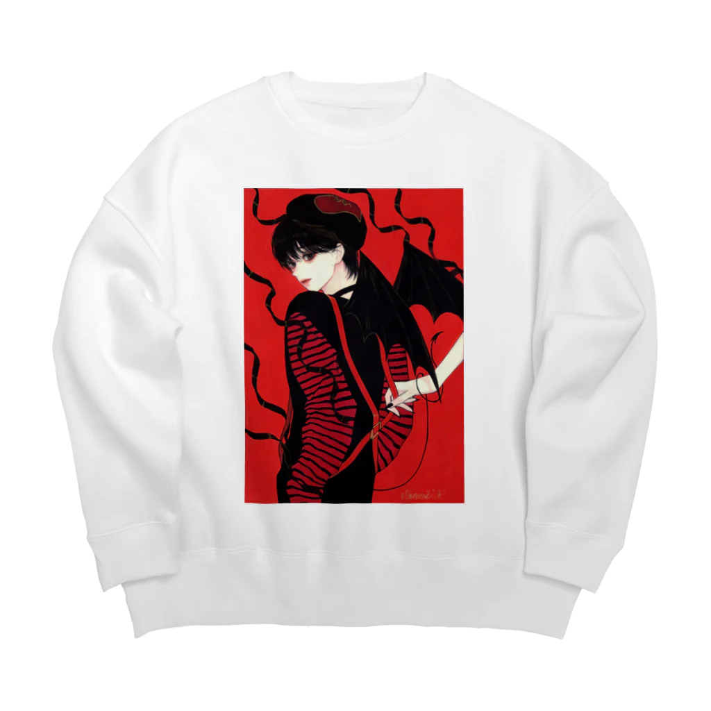 細川成美の愛嬌君シリーズ Big Crew Neck Sweatshirt