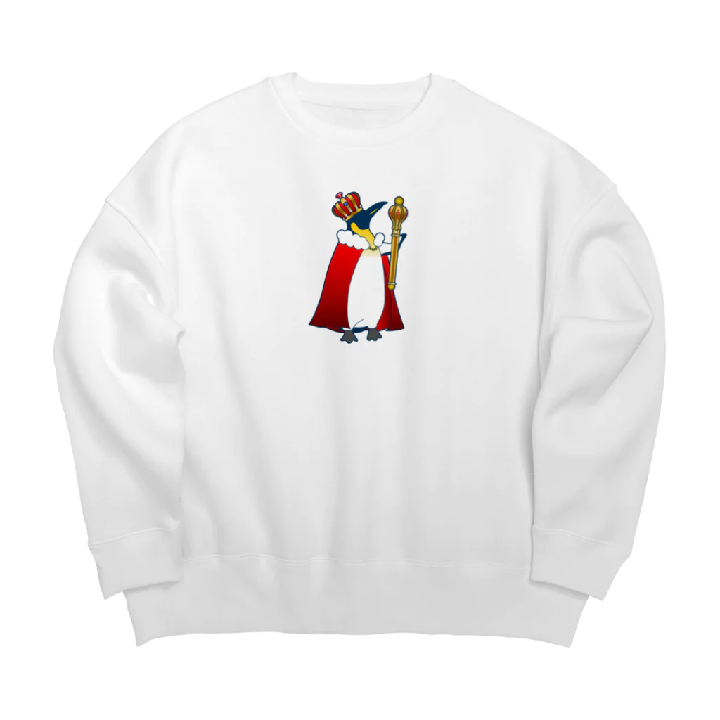 kosumamaのえらいペンギン Big Crew Neck Sweatshirt