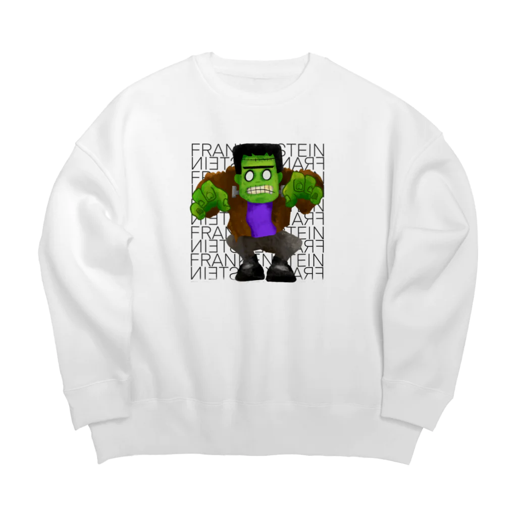 Hey! Kids KidsのHalloween Frankenstein Liam Fitzpatrick  Big Crew Neck Sweatshirt