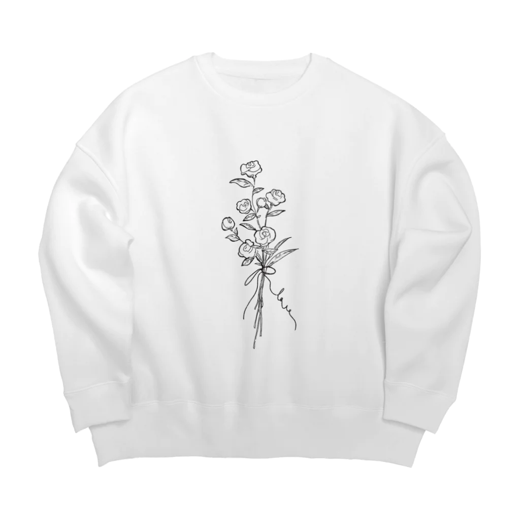 maikiのsimple flower ビッグシルエットスウェット