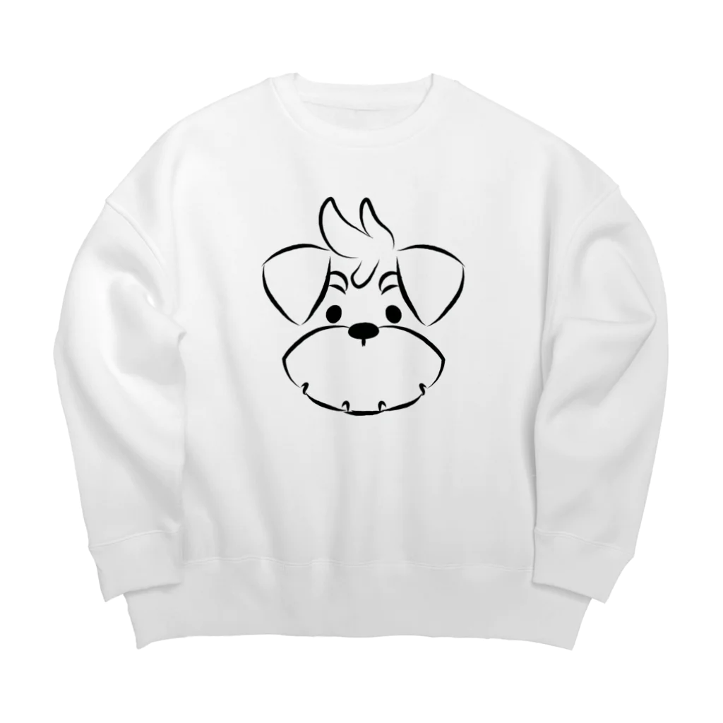 ゆんゆんこのシュナウザーロゴマーク2 Big Crew Neck Sweatshirt