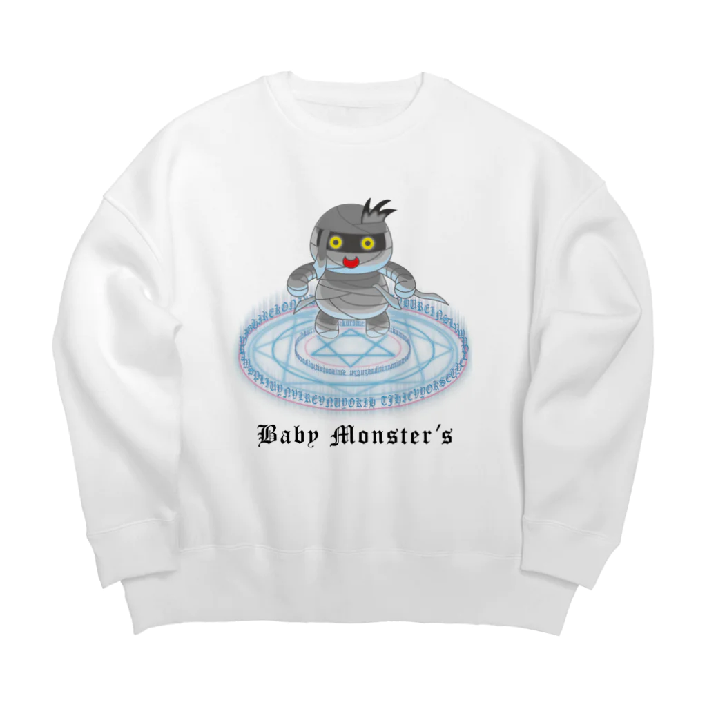 かいほう屋のBaby　Monster’ｓ「ミイラ君」 Big Crew Neck Sweatshirt