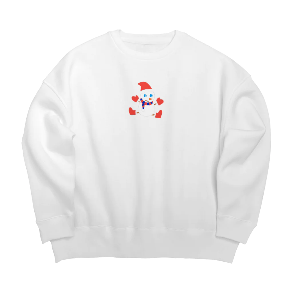 板絵師へしの雪だるまくん Big Crew Neck Sweatshirt