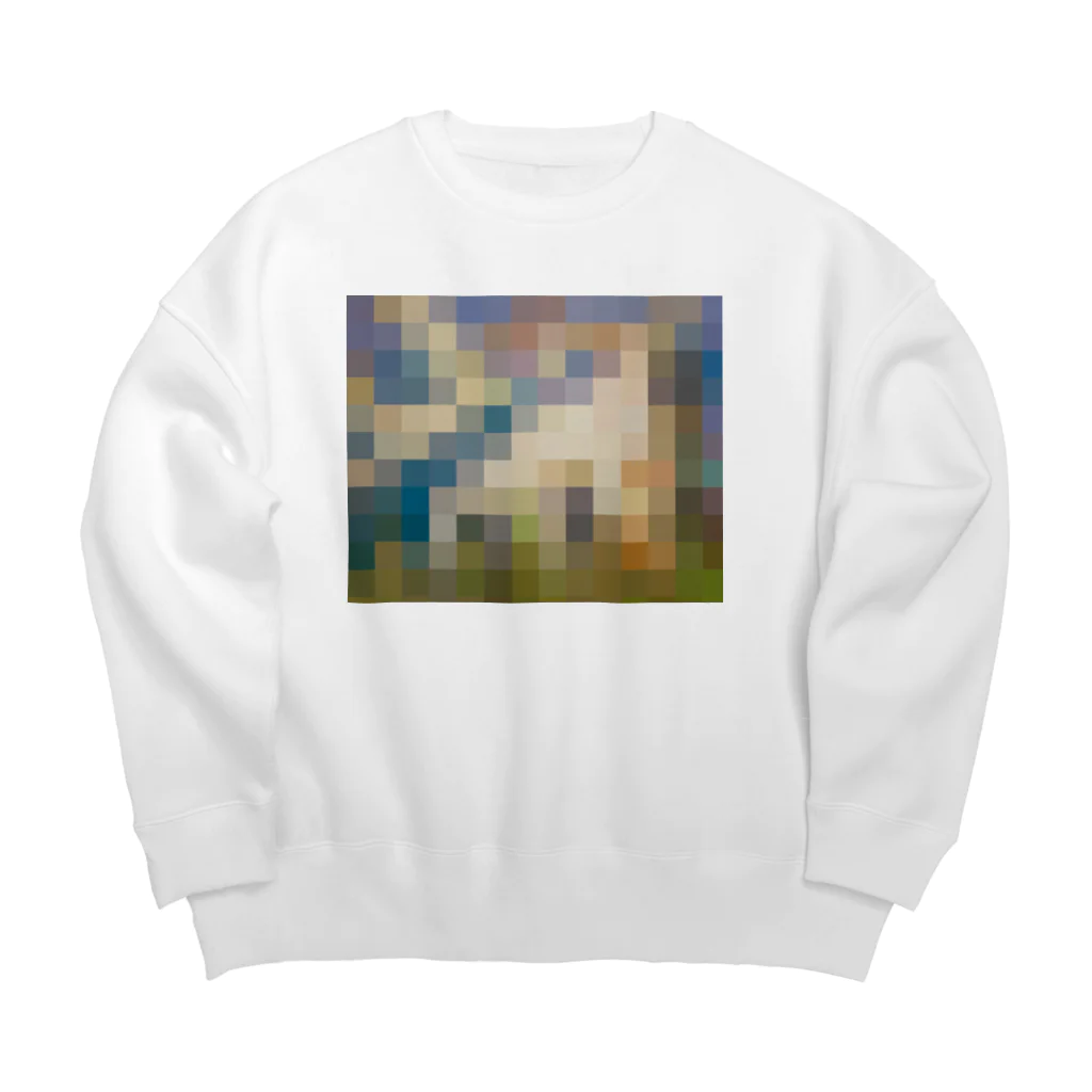 AtelierMのスクエアグラフィック Big Crew Neck Sweatshirt