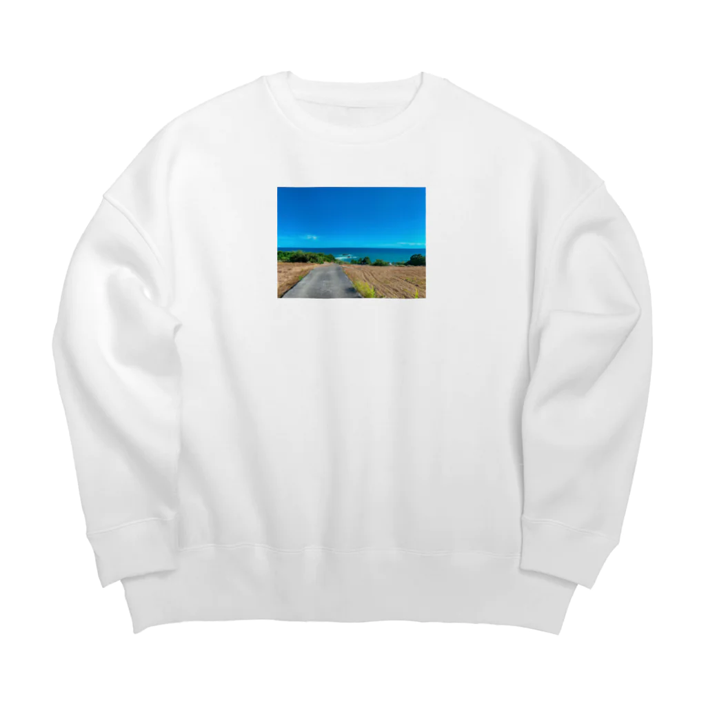 あらいぐまの水平線 Big Crew Neck Sweatshirt