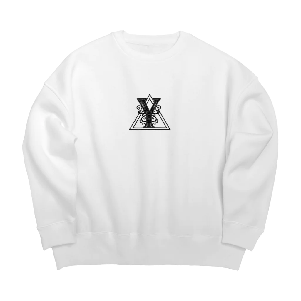 randomyokoのロゴ(RANDOMYOKO) Big Crew Neck Sweatshirt