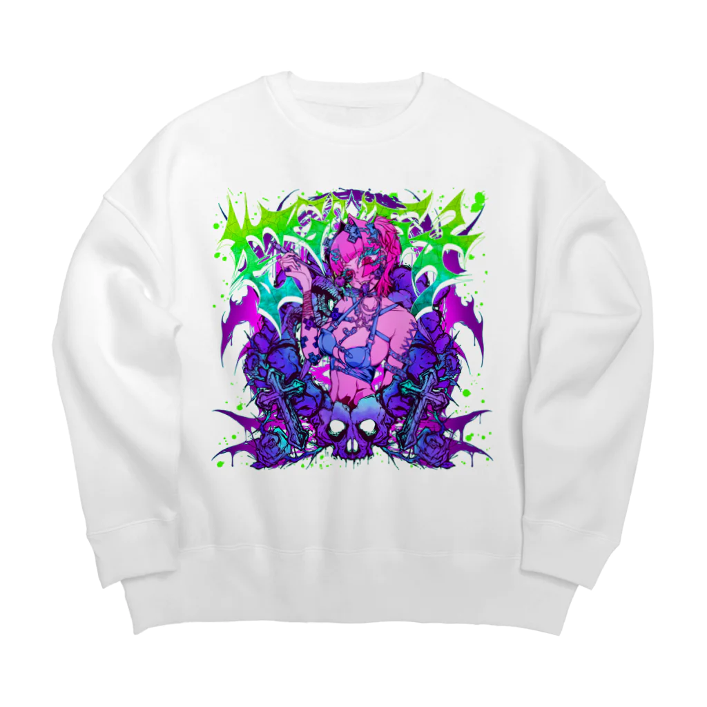 エゴイスト乙女のしょくじんちゃん　リメイク Big Crew Neck Sweatshirt