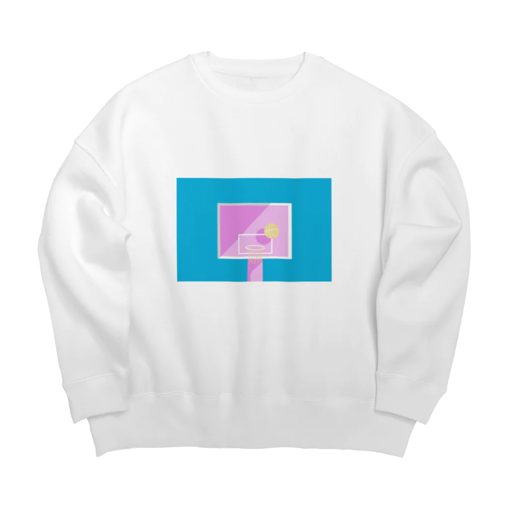 narumiのバスケットゴール　昼 Big Crew Neck Sweatshirt