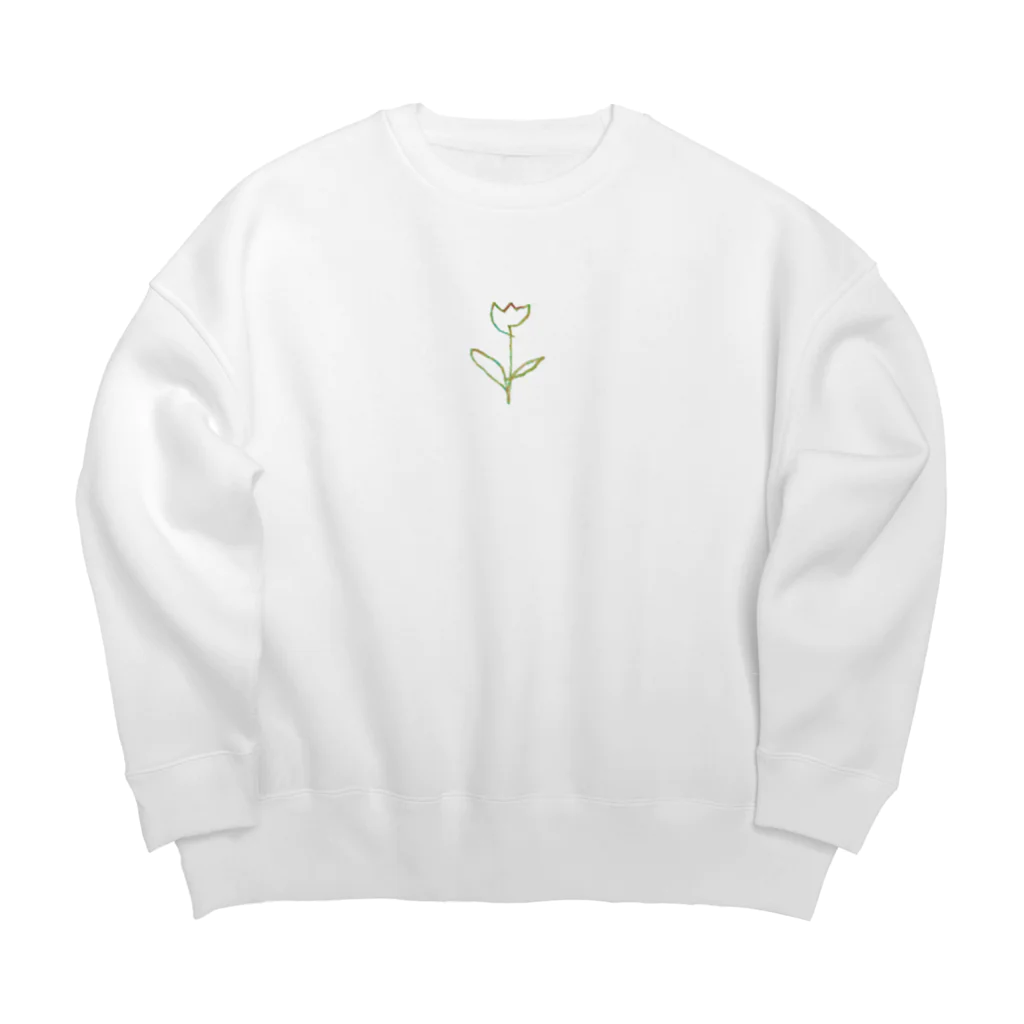 rilybiiの虹色 Tulip Big Crew Neck Sweatshirt