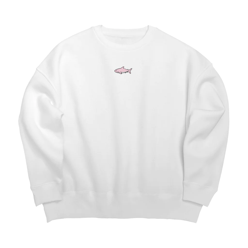 _sameeeee_o0の“さめさん” pink Big Crew Neck Sweatshirt