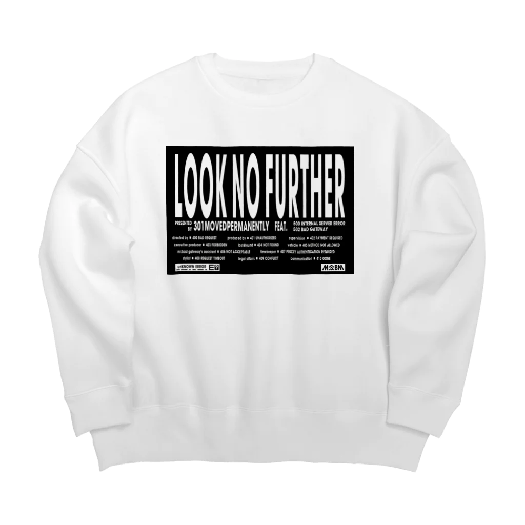 シマシマさぼてんのLOOK NO FURTHER Big Crew Neck Sweatshirt