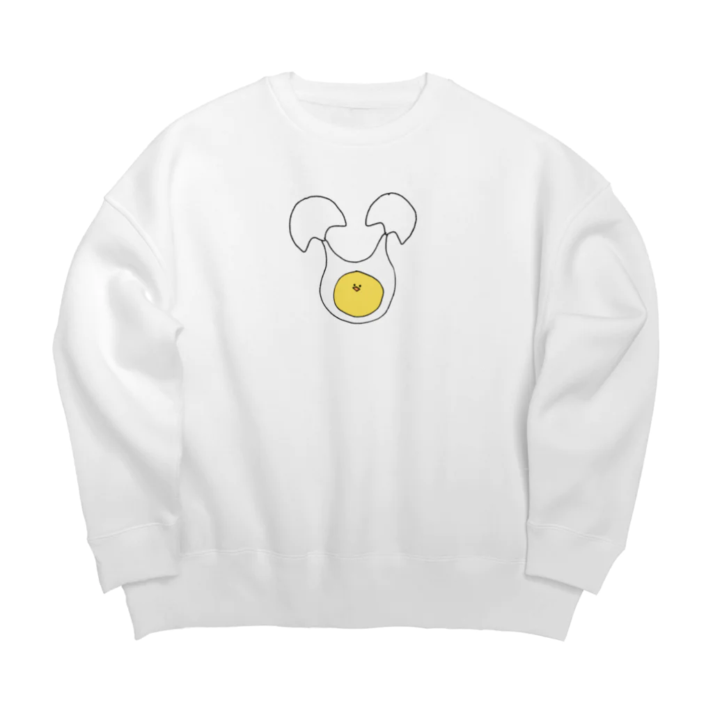 チョコミントの生ヒヨコ Big Crew Neck Sweatshirt