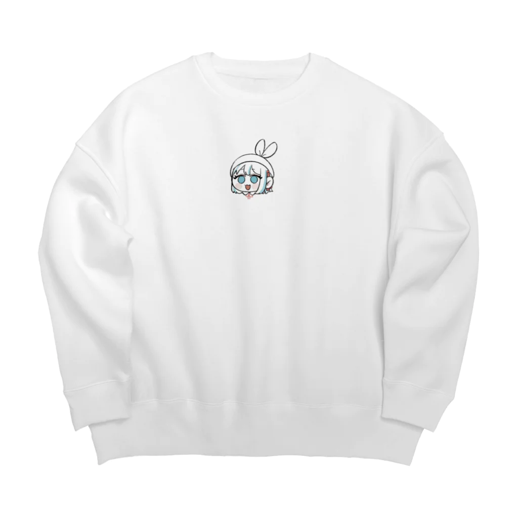 いぬい商店のおまんじゅうにあ Big Crew Neck Sweatshirt