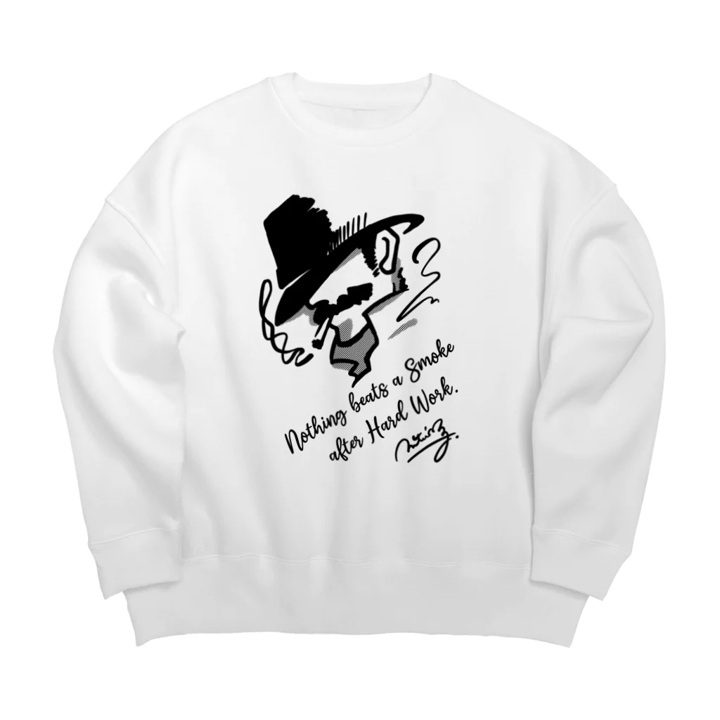 Andiamoの至福の一服 Big Crew Neck Sweatshirt