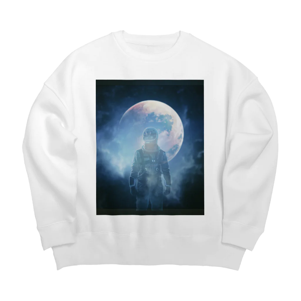 beeの宇宙 Big Crew Neck Sweatshirt