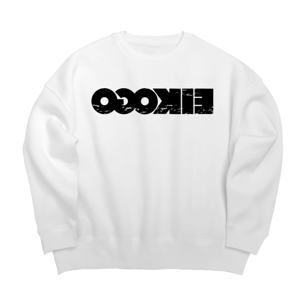 EIKO!GO!!オフィシャルショップのEIKO!GO!! 反転ロゴ ホワイト Big Crew Neck Sweatshirt