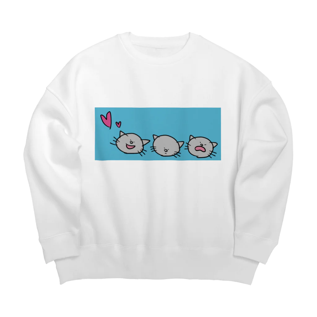 NYAGO NYAGO MARKETの御三家ネコ Big Crew Neck Sweatshirt