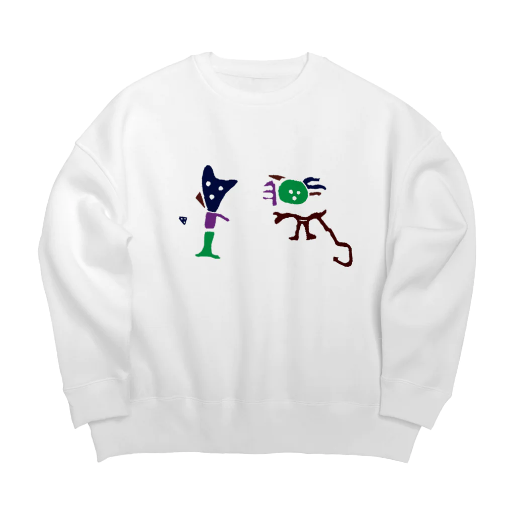 ナスカやさんのナスカの地上絵 Big Crew Neck Sweatshirt