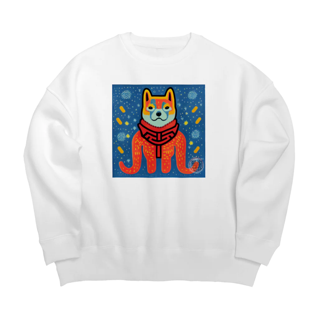 Magic Worldのカラフルな生き物シリーズ Big Crew Neck Sweatshirt