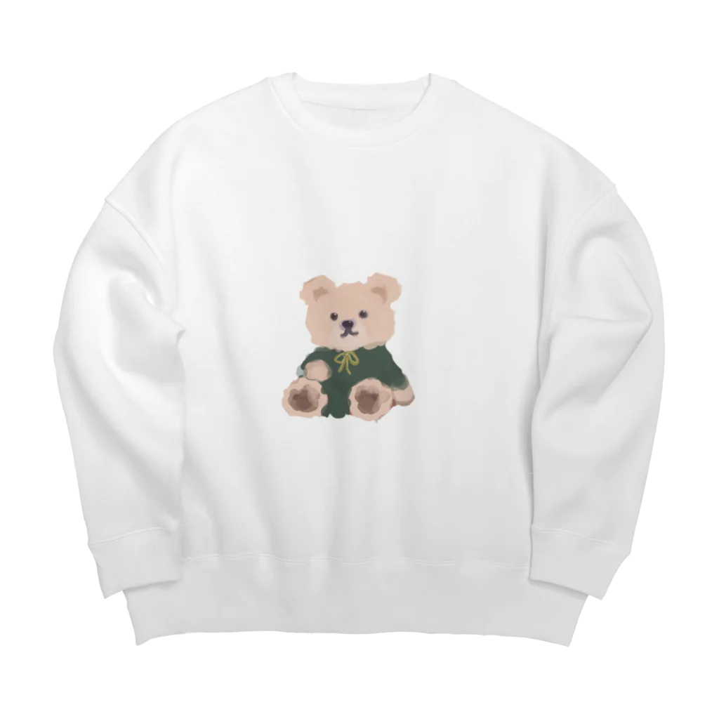 ほんのり偉そうなクマのほんのり偉そうなクマさん Big Crew Neck Sweatshirt