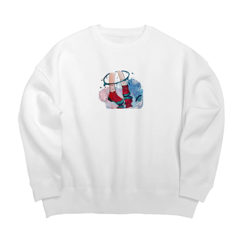 amemugi（あめむぎ）のあしかせ。 Big Crew Neck Sweatshirt