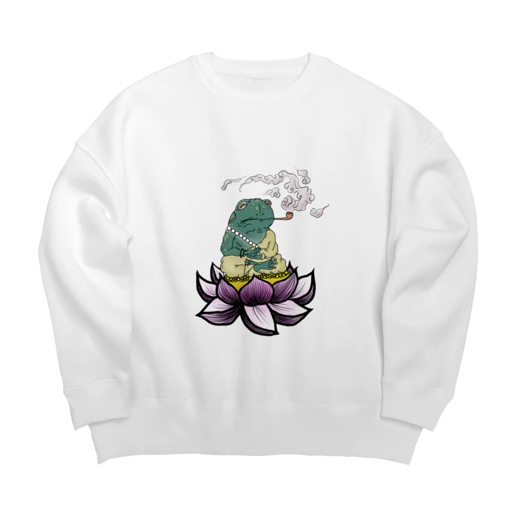 Gonta1059の蛙さん Big Crew Neck Sweatshirt