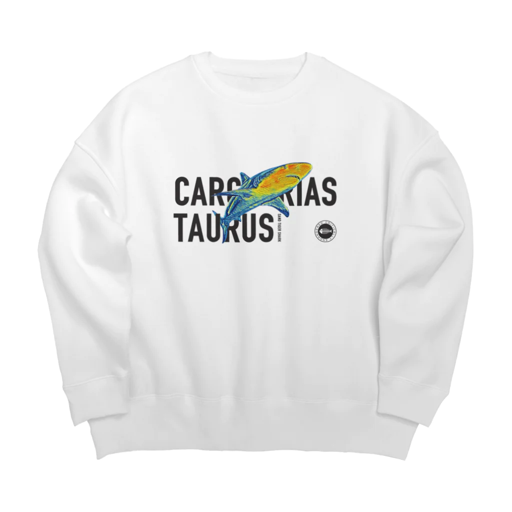 K's CANVAS | 着る図鑑 | 魚・海のいきもの・海洋生物のクールで寡黙なシロワニ （サメ） Big Crew Neck Sweatshirt