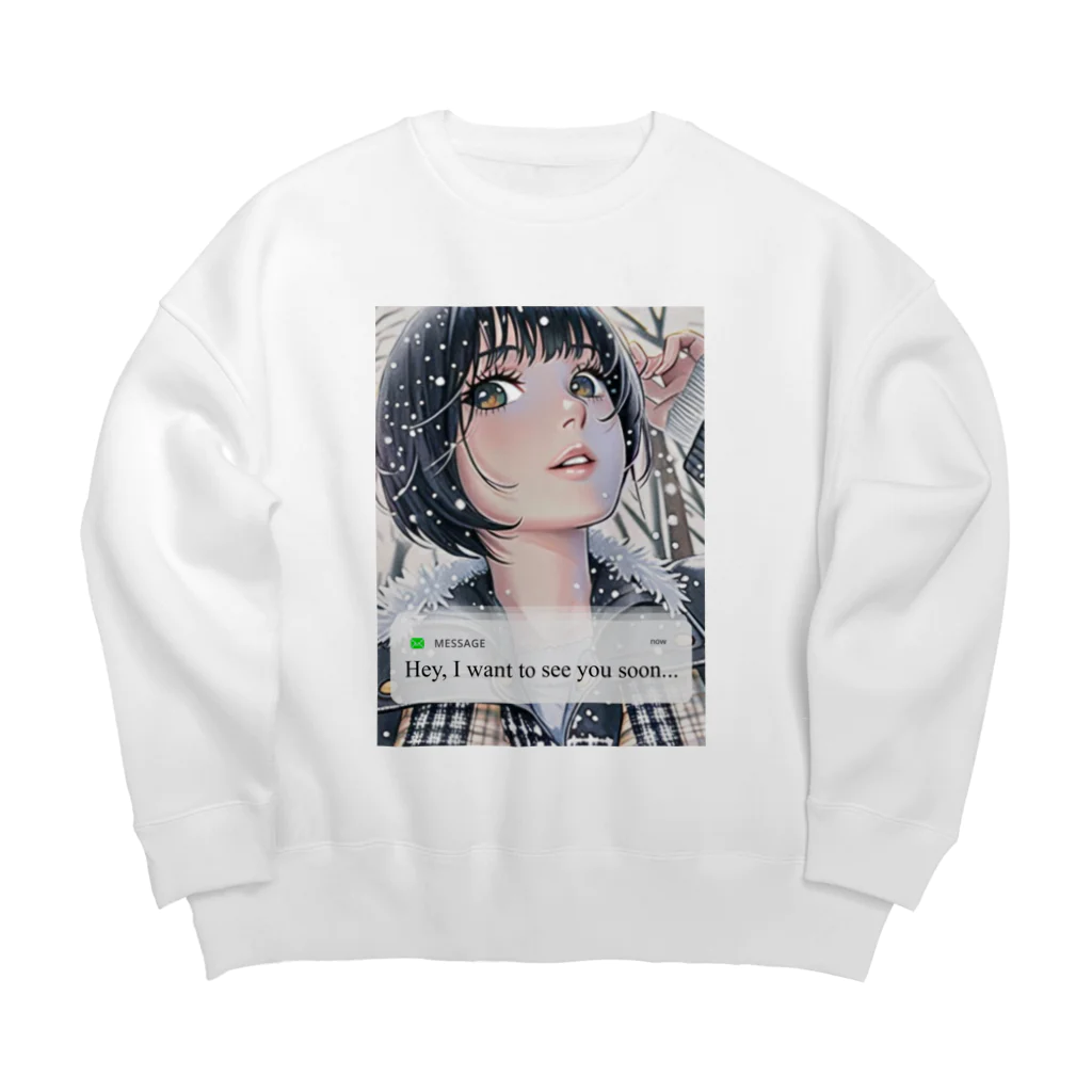 Re:Re:SmileyのWinter Girl Big Crew Neck Sweatshirt