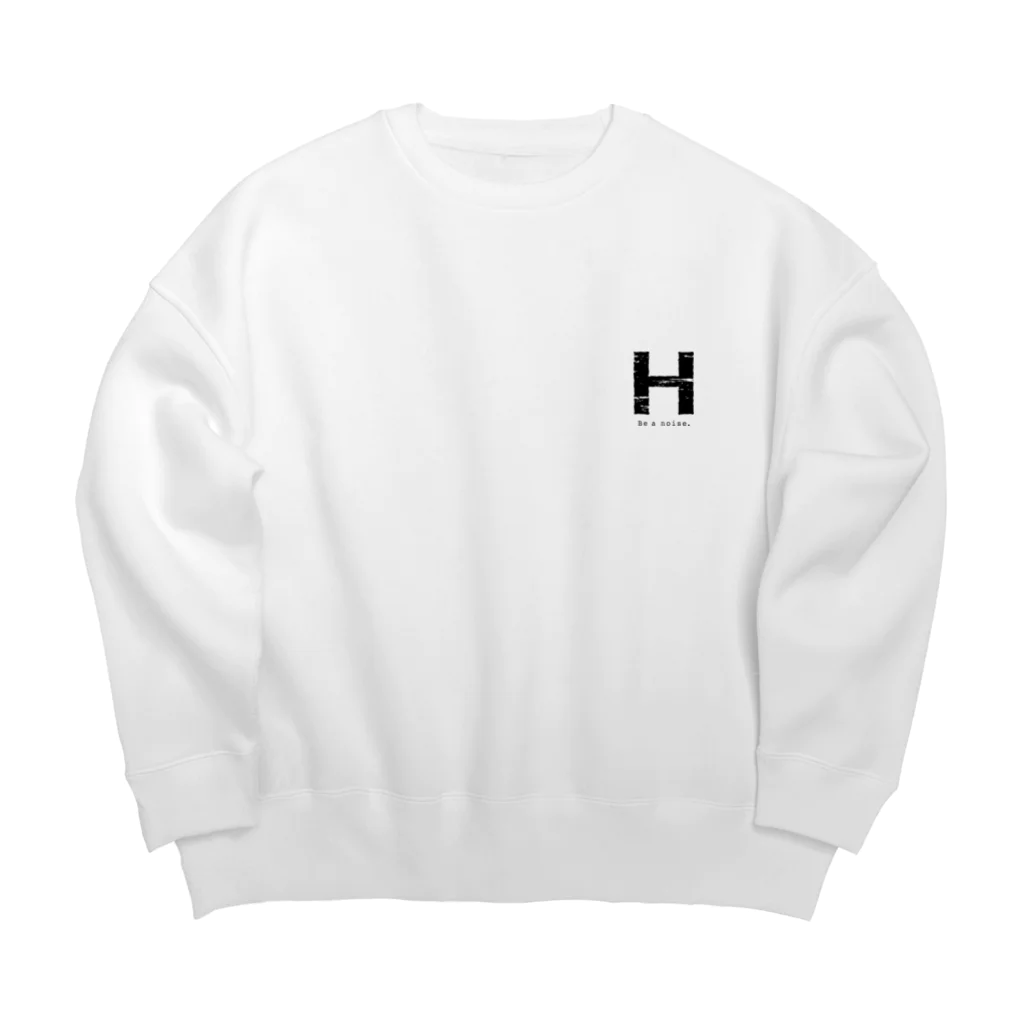 noisie_jpの【H】イニシャル × Be a noise. Big Crew Neck Sweatshirt